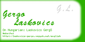 gergo laskovics business card