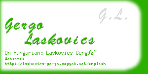 gergo laskovics business card